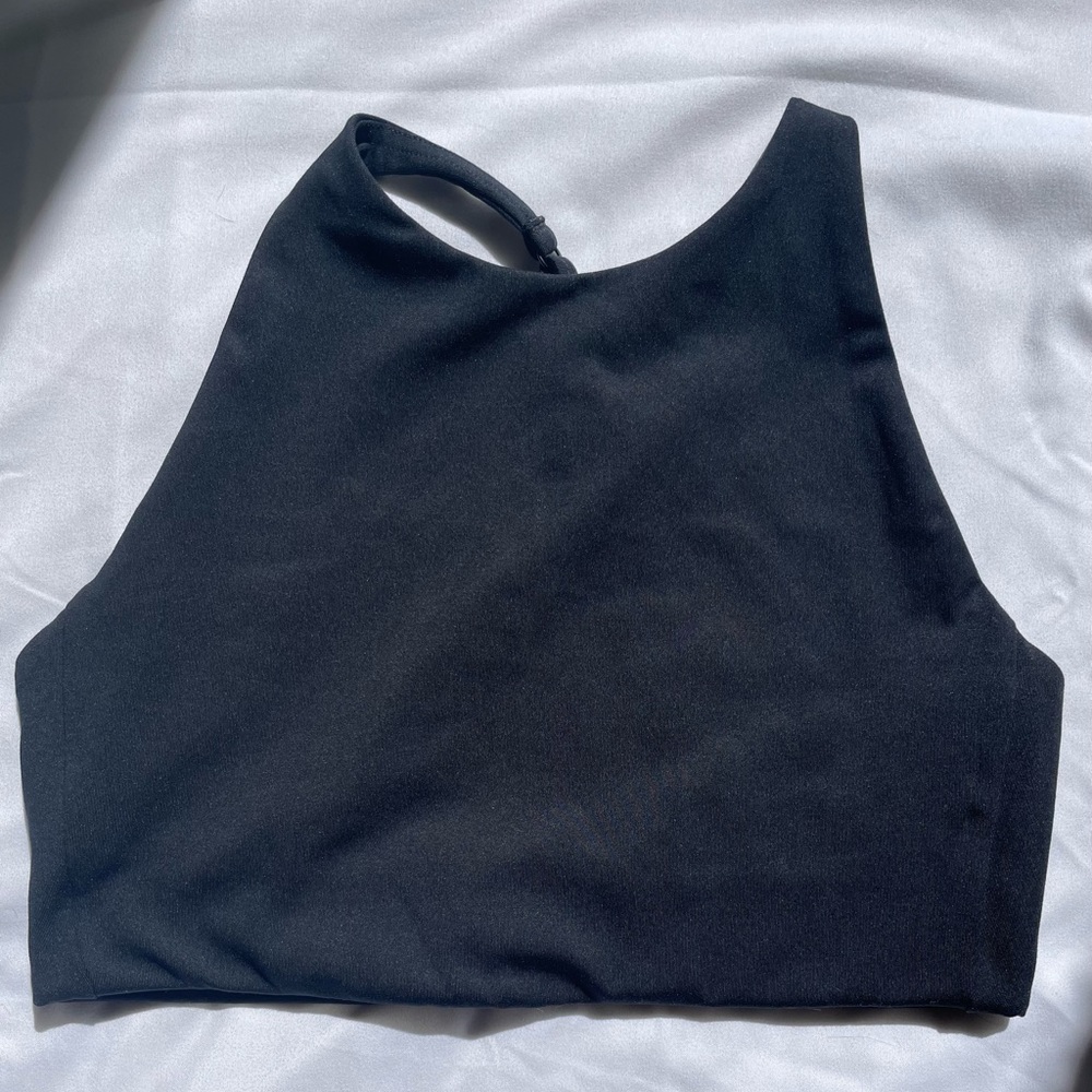 Girlfriend Collective Topanga Sports Bra Black color Size S